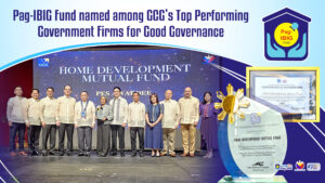 Pag-IBIG Fund named among GCG’s Top  Performing Government Firms for Good Governance