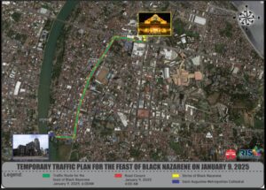 RTA releases road closures, rerouting for traslacion
