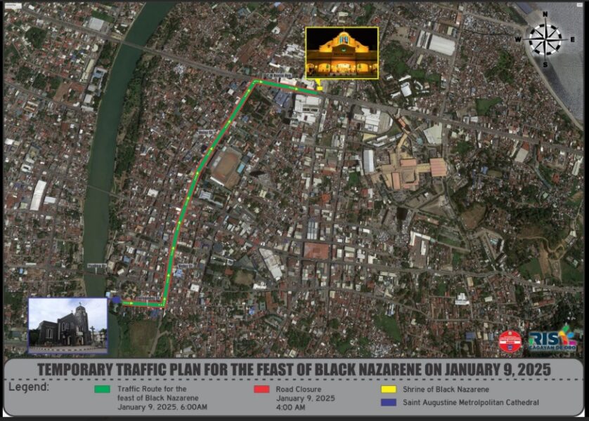 RTA releases road closures, rerouting for traslacion