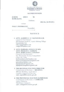 Camiguin aspirant Paul Rodriguez disqualified by Comelec