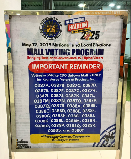 Comelec, stakeholders launch mall voting caravan in Oro