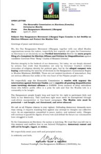 1Bangsa presses Comelec to act vs Unabia