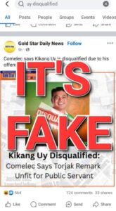 Comelec denies DQ issued to Kapkik