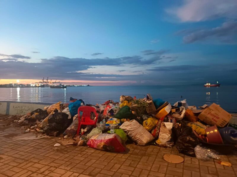 Trashy sunset