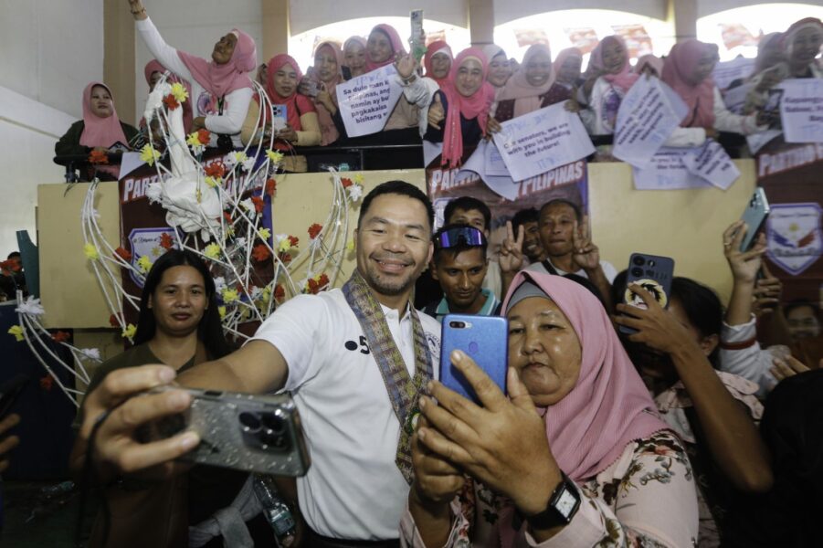 Pacquiao warns of foreign meddling, calls for nationalist vote