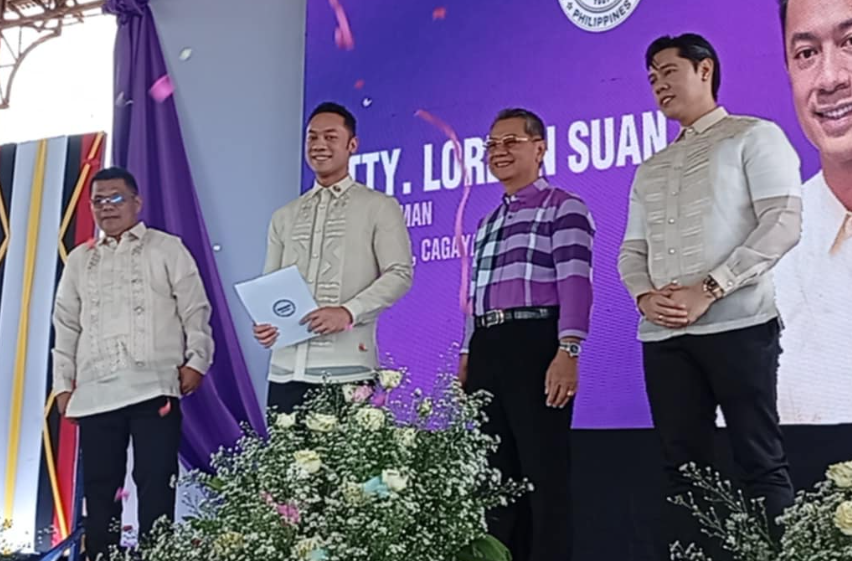 Suan takes oath in Besigan, honors father's support