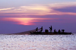 Sunset fishing
