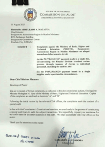 State auditors probe Barmm ministry over P1.77b payout