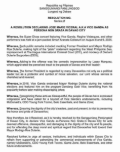 Proposed resolution calls Digong ‘Lord’