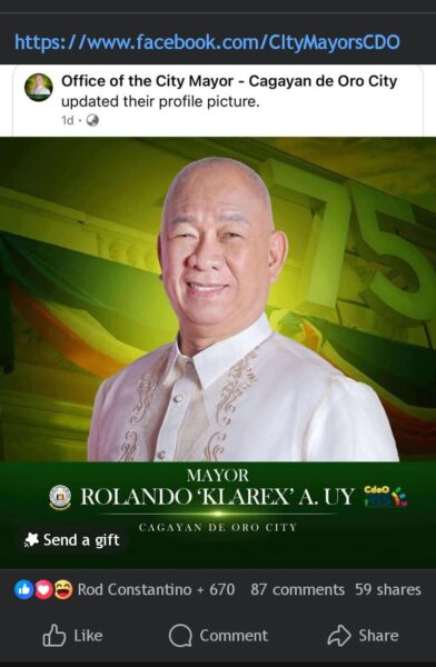 Mayor's office creates new FB page after month-long recovery effort