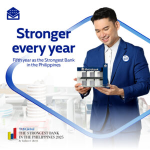 Metrobank remains strongest bank in the Philippines for the 5th consecutive year, says The Asian Banker