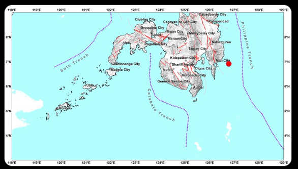 Magnitude 7.6 quake jolts Davao Oriental