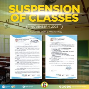 Iligan City suspends classes due to Tino