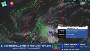 Gingoog, others suspend classes due to TD Verbena