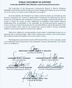Barmm officials rally behind Marcos’ anti-corruption drive
