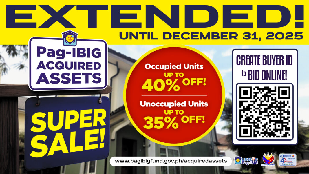 Pag-IBIG Fund extends Acquired Assets Super Sale, enhances rules for buyers to make homeownership more accessible