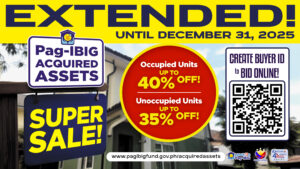 Pag-IBIG Fund extends Acquired Assets Super Sale, enhances rules for buyers to make homeownership more accessible