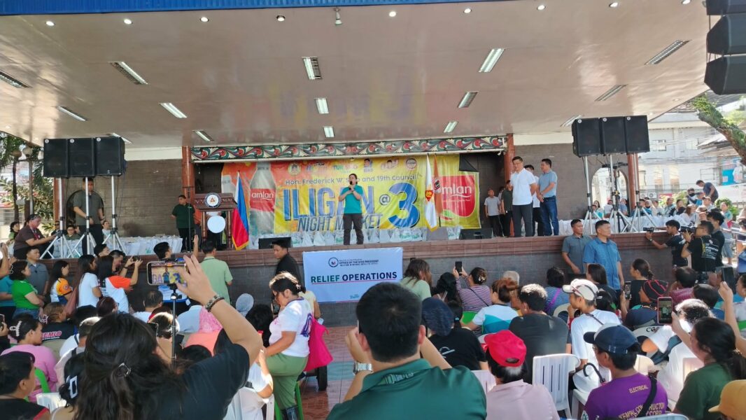 Vice President Sara Duterte distributes relief goods to Iligan City residents displaced by Tropical Storm Basyang. VP Sara visits flood victims in Iligan, February 2026.