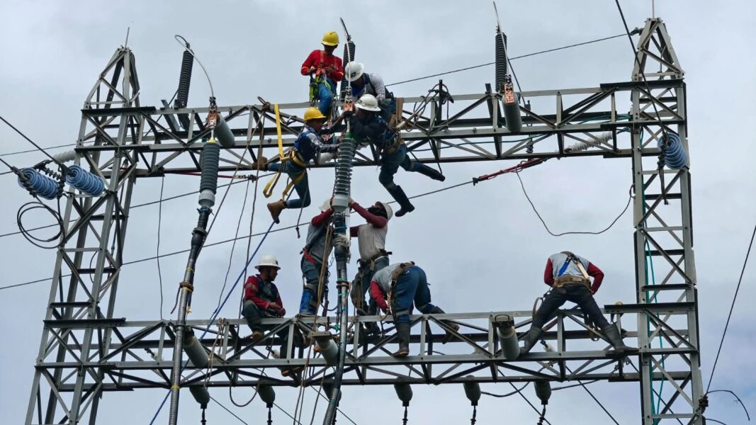 National Grid Corporation of the Philippines (NGCP) engineers restore stable power in Aklan via the Unidos-Caticlan 69kV Line ahead of schedule, February 13, 2026.