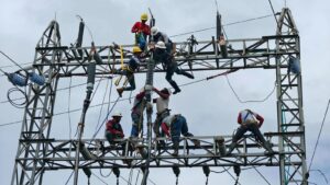 National Grid Corporation of the Philippines (NGCP) engineers restore stable power in Aklan via the Unidos-Caticlan 69kV Line ahead of schedule, February 13, 2026.