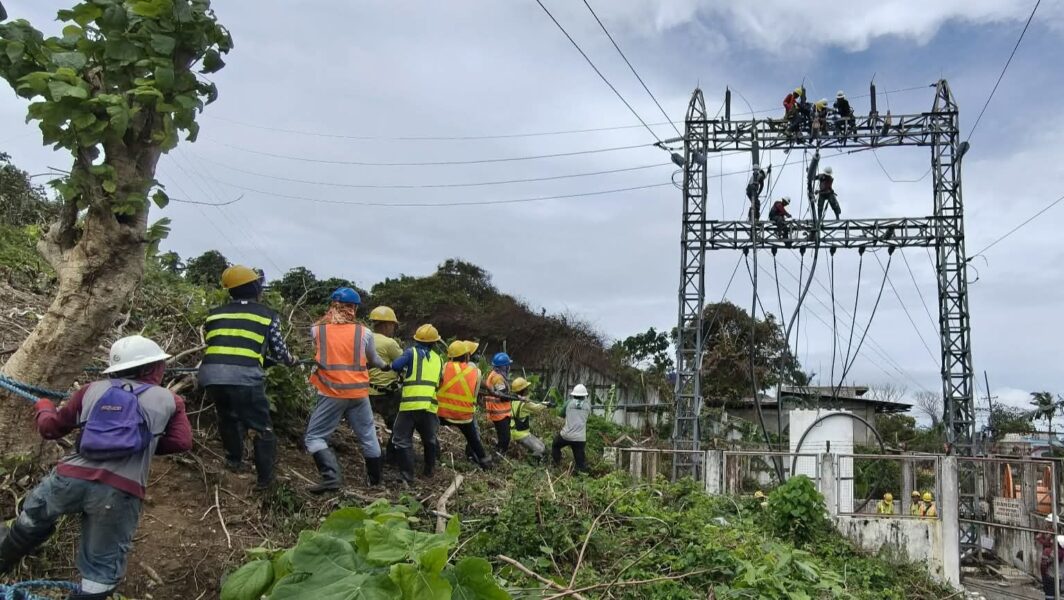 National Grid Corporation of the Philippines (NGCP) engineers restore stable power in Aklan via the Unidos-Caticlan 69kV Line ahead of schedule, February 13, 2026.