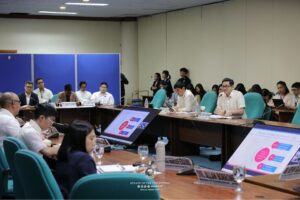 Senator Bam Aquino leads a Senate hearing on the CAP Act and the 166,000-classroom building backlog in the Philippines.