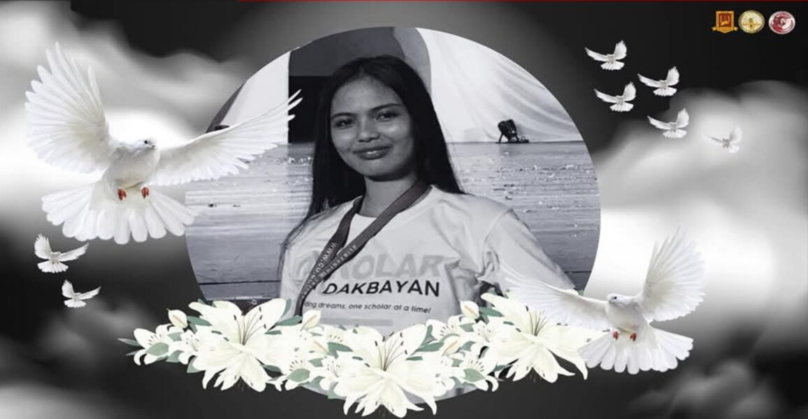 Memorial graphic for Bhea Yna Balus, a 22-year-old Liceo de Cagayan University student and city scholar from Cagayan de Oro City.