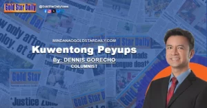 Atty. Dennis Gorecho, maritime lawyer and Mindanao Gold Star Daily columnist