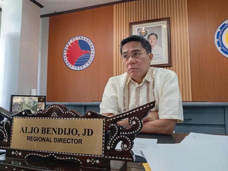 LTFRB-10 Director Alexes Joseph Bendijo announcing government fuel subsidies for Mindanao drivers.