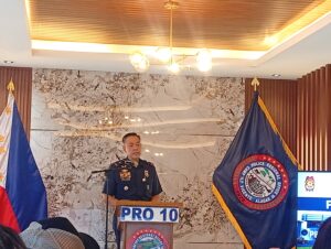 Brigadier Gen. Christopher Abrahano, PNP Region 10 Director, speaking at a March 2 press briefing regarding the Cagayan de Oro and Initao murder cases.