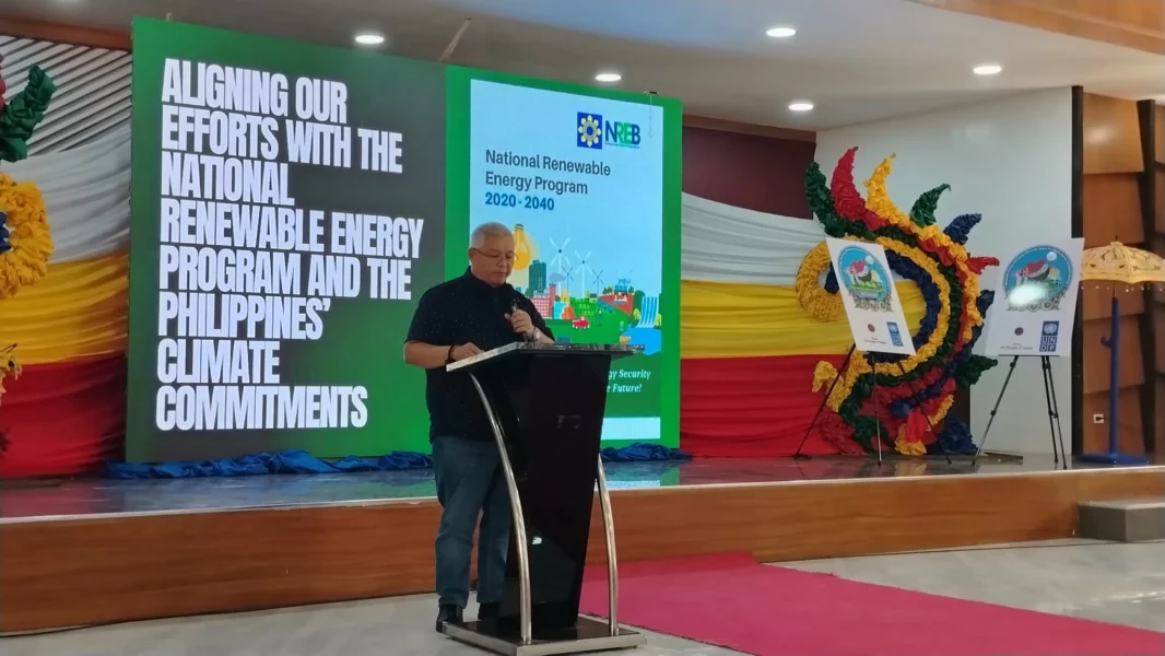 Governor Mamintal Adiong Jr. leading the ceremonial switch-on of the RE3ACHS solar PV system for Lanao del Sur hospitals in Marawi City.