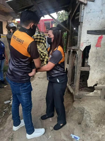 Iligan City Police Task Force conducting a rescue operation for victims of online sexual exploitation.