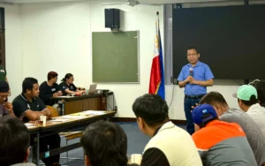 Federation of Free Workers President Jose Sonny Matula and labor leaders demanding a P200 legislated wage hike and fuel subsidies amid rising transport costs.