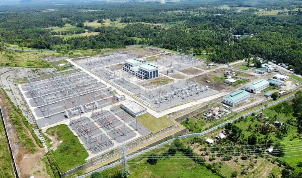 A view of National Grid Corporation of the Philippines (NGCP) high-voltage transmission lines that deliver electricity across the power grid.