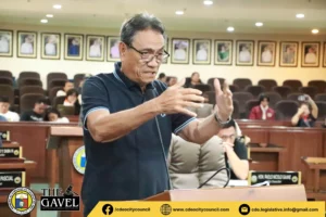 Councilor Edgar Cabanlas announcing the ₱2,000 city fuel subsidy and ₱5,000 DSWD aid for Cagayan de Oro transport workers.