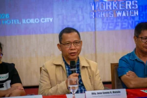 FFW President Sonny Matula issuing a statement of condolence for a Filipina OFW killed in a Haifa missile attack and calling for worker protections.