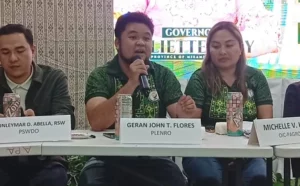 PDRRMO head Fernando Dy discussing the reduction of emergency responder funding from P1.2 million to P100,000 in Misamis Oriental.