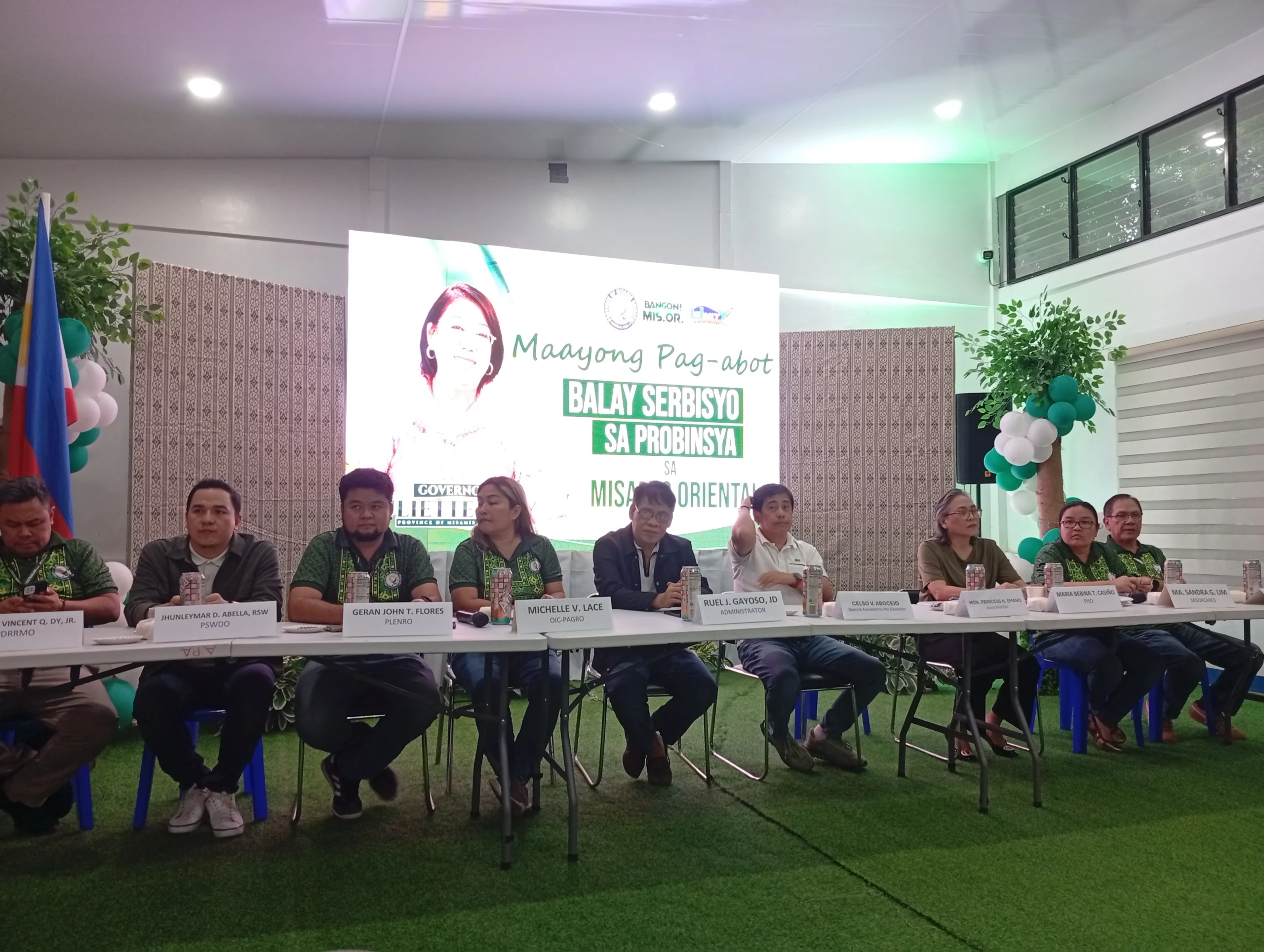 Environmental enforcers monitoring a quarry site in Misamis Oriental as PLENRO during a press conference warns of reduced operations due to a 30-million-peso budget cut.