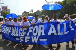 Federation of Free Workers (FFW) President Sonny Matula speaking about the necessity of legislated wage relief and the suspension of fuel taxes to protect Filipino workers from inflation.