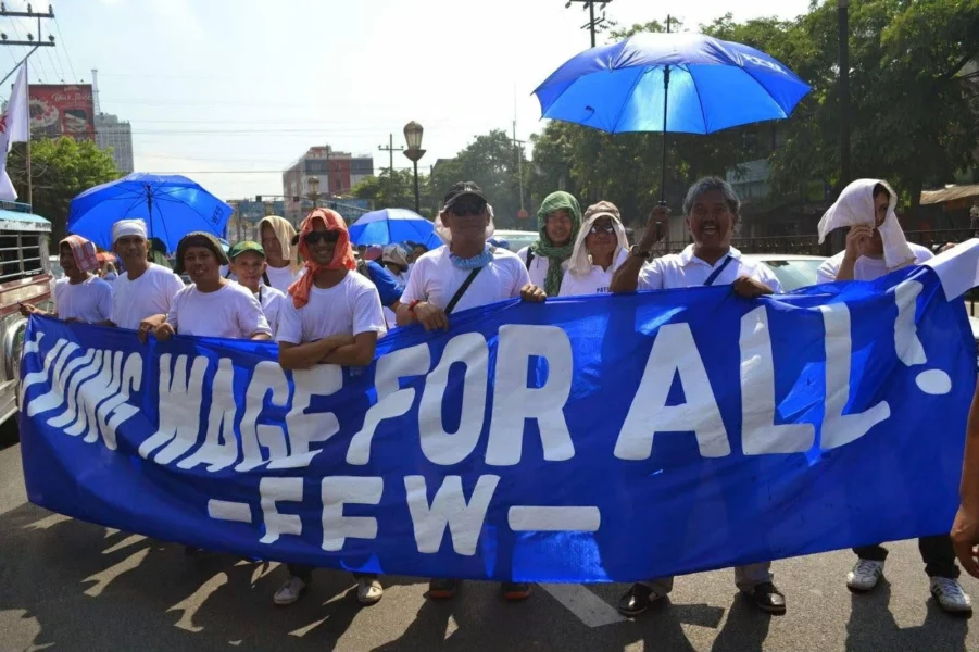 Federation of Free Workers (FFW) President Sonny Matula speaking about the necessity of legislated wage relief and the suspension of fuel taxes to protect Filipino workers from inflation.