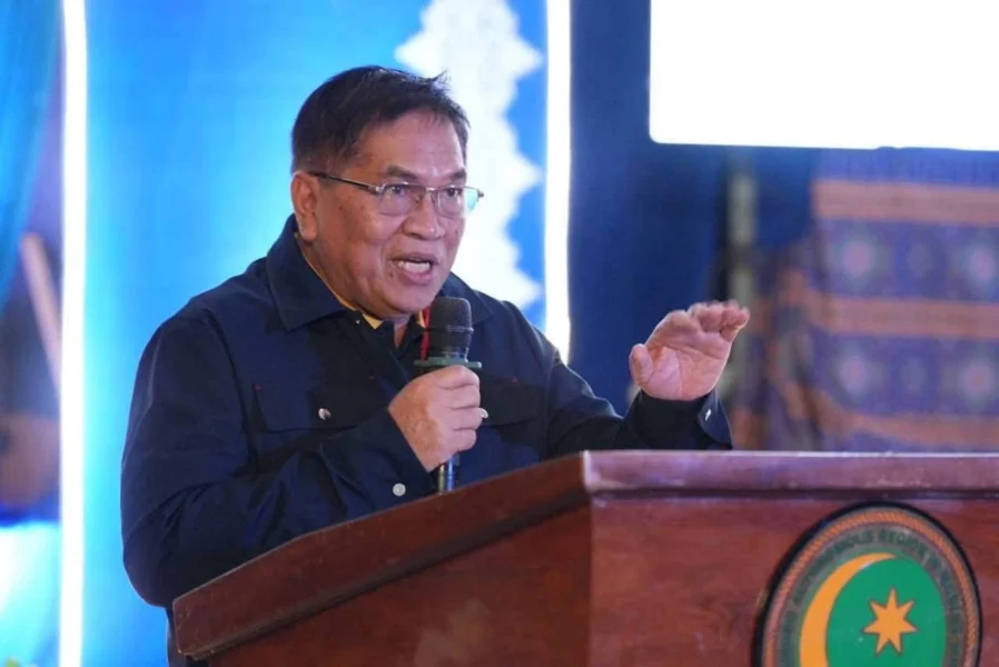 Official file portrait of Bangsamoro Autonomous Region in Muslim Mindanao (BARMM) Chief Minister Abdulraof Macacua during an executive governance update.