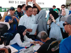 Candidates filing their Certificates of Candidacy (COCs) for the 2026 BARMM parliamentary elections in Marawi City, outlining priorities for jobs, culture, and women's rights.