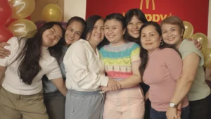A still shot from the McDonald's Philippines Mother's Day documentary film showing Alyssa Segura and her mother Maricel sharing an emotional moment during a family tribute.