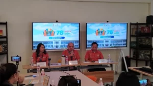Iligan City government officials and event organizers presenting the 76th Adlaw sa Iligan 2026 anniversary program during a press conference in Iligan City.