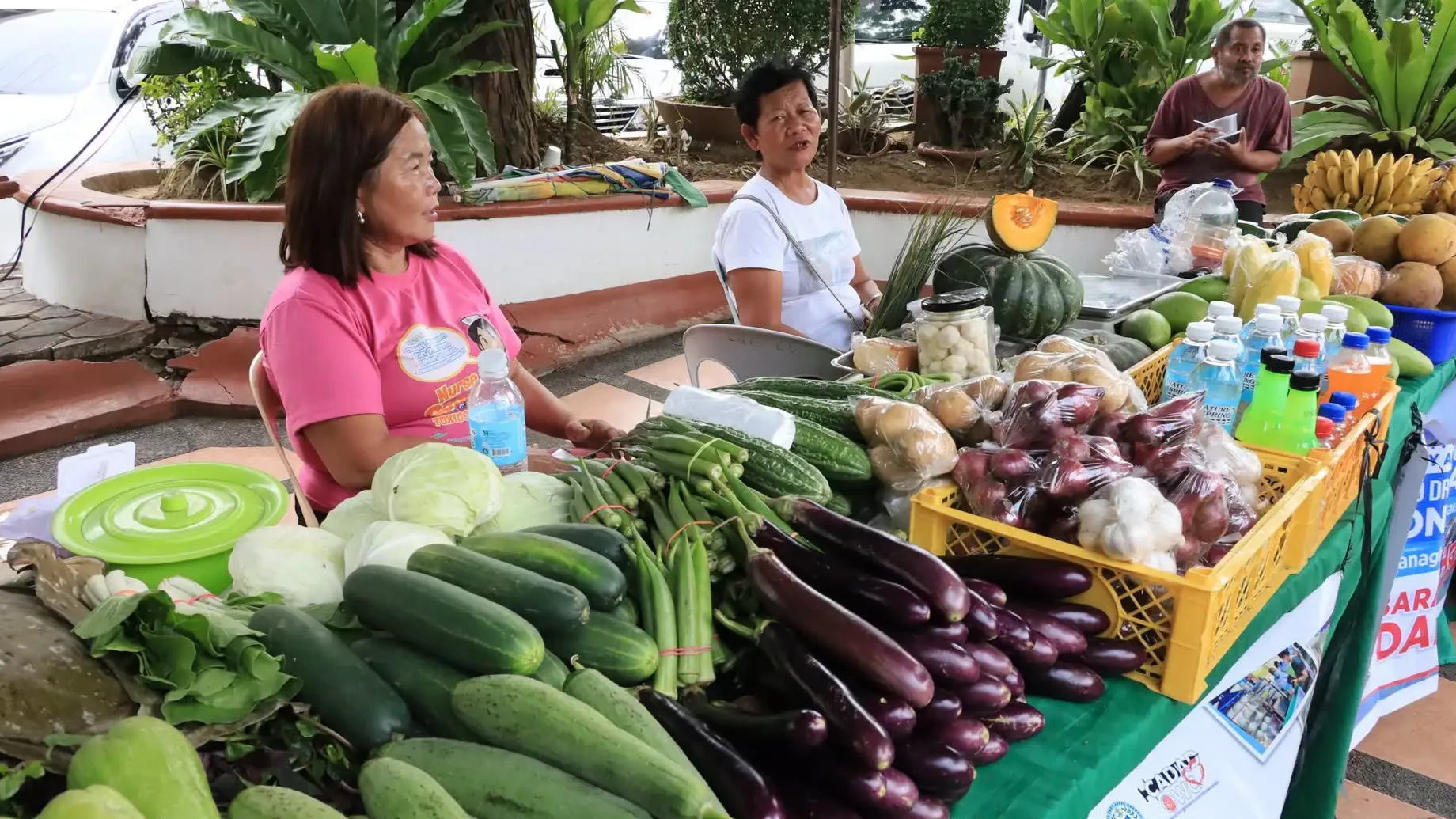 Vendors sell fresh produce and local goods during the Monthly Tabo at the City Hall Mini-Park in Cagayan de Oro City. Organizers under the municipal Community-Based Drug Rehabilitation Program (CBDRP) designed the ongoing livelihood campaign to combine healthcare-led rehabilitation with practical economic support for long-term community reintegration. (Photo courtesy of Cagayan de Oro City Information Office)