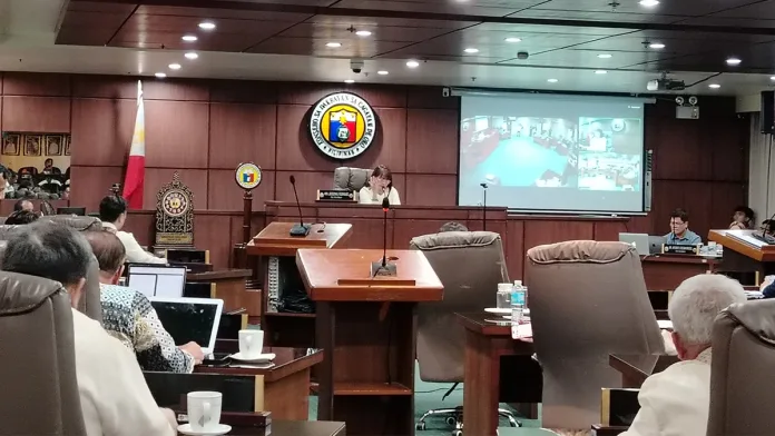Members of the Cagayan de Oro City Council gather during a legislative session at the City Hall session hall in Cagayan de Oro City on Monday, July 27, 2026. Councilors Imee Rose Moreno and Maximo Rodriguez Jr. called for heightened safety and security protocols in local schools following viral online threats involving a minor that prompted class suspensions across several institutions. (Photo by Shiela Mae Butlig)