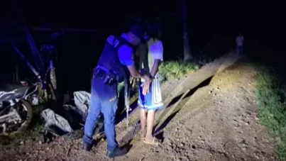 ARRESTED. Police arrest a 39-year-old man accused of hacking a 28-year-old man following a drunken altercation in Purok 8, Sitio Lagasan, Barangay Sampagar, Damulog, Bukidnon on July 5. The victim was hospitalized and is in stable condition. (Photo courtesy of Damulog MPS)