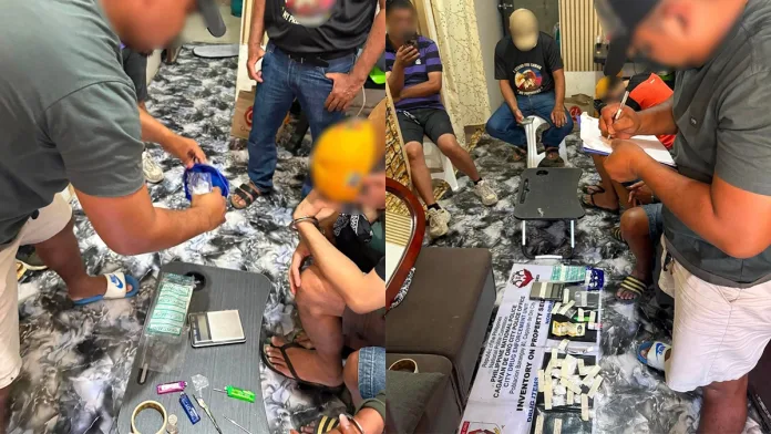Law enforcement agents conduct a buy-bust operation at KM-1 and Lumina Homes in Barangay Lumbia, Cagayan de Oro City, arresting three residents on July 16, 2026. The localized crackdown targets neighborhood-level drug distribution across Northern Mindanao. (Photos courtesy of Police Regional Office-10)
