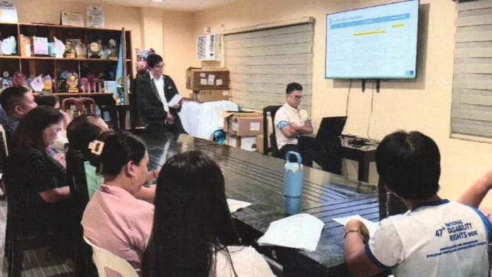 Sagay Municipal Mayor Joseph G. Uayan, PhD, RN, center, gathers with members of the Municipal Community-Based Monitoring System Coordinating Board (CCB) of LGU Sagay and Philippine Statistics Authority (PSA) Camiguin representatives during the Municipal Convening for the 2027 CBMS in Sagay, Camiguin, on Tuesday, July 28, 2026. Local officials and statistics officers established execution strategies and inter-agency workflows for the upcoming municipal data collection program. (Supplied Photo)