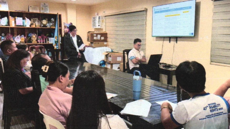 Sagay Municipal Mayor Joseph G. Uayan, PhD, RN, center, gathers with members of the Municipal Community-Based Monitoring System Coordinating Board (CCB) of LGU Sagay and Philippine Statistics Authority (PSA) Camiguin representatives during the Municipal Convening for the 2027 CBMS in Sagay, Camiguin, on Tuesday, July 28, 2026. Local officials and statistics officers established execution strategies and inter-agency workflows for the upcoming municipal data collection program. (Supplied Photo)